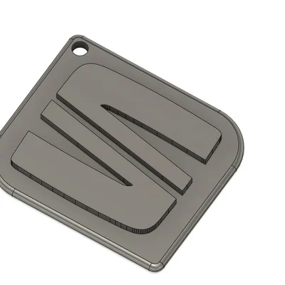 Móc khóa logo xe hơi SEAT - Mẫu thiết kế in 3D độc đáo