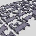 Bộ sưu tập mẫu chữ cái 3D (Alphabet Fonts) đa dạng phong cách - Thumbnail 1