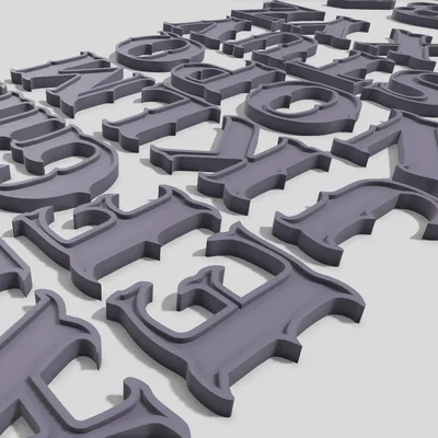 Bộ sưu tập mẫu chữ cái 3D (Alphabet Fonts) đa dạng phong cách