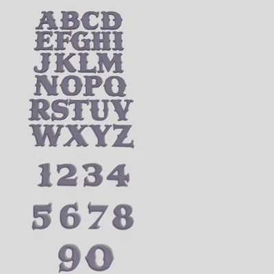 Bộ sưu tập mẫu chữ cái 3D (Alphabet Fonts) đa dạng phong cách