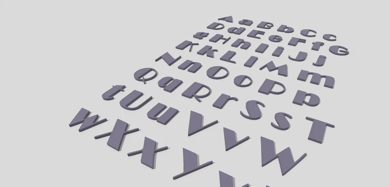 Bộ sưu tập mẫu chữ cái 3D (Alphabet Fonts) đa dạng phong cách - Image 4