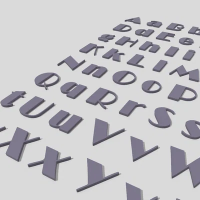 Bộ sưu tập mẫu chữ cái 3D (Alphabet Fonts) đa dạng phong cách