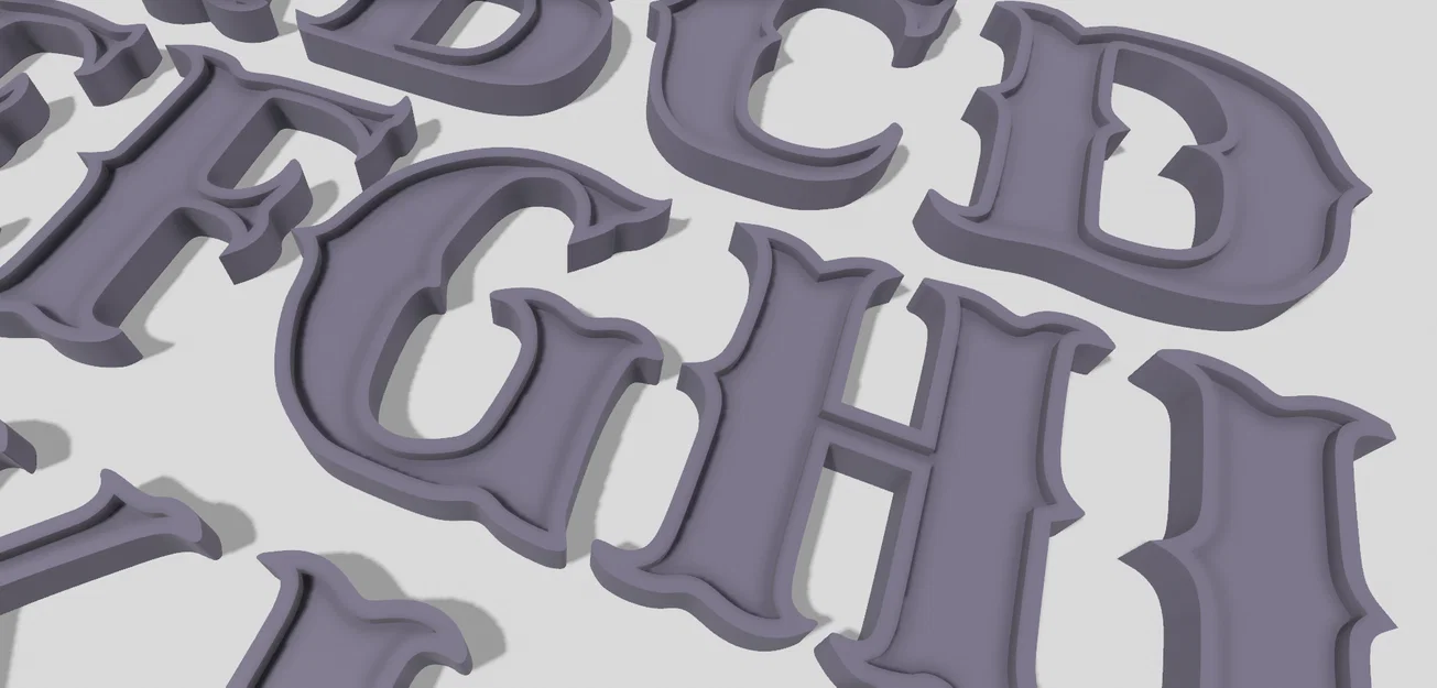 Bộ sưu tập mẫu chữ cái 3D (Alphabet Fonts) đa dạng phong cách - Image 6
