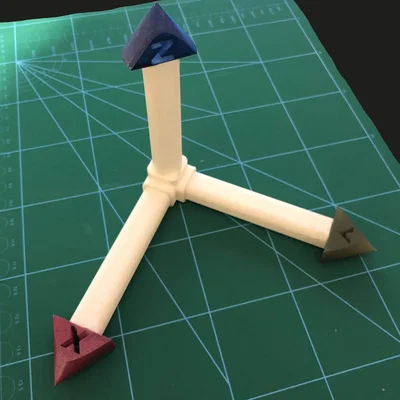 Mô hình hệ tọa độ Cartesian 3D - Công cụ hỗ trợ kỹ thuật trực quan