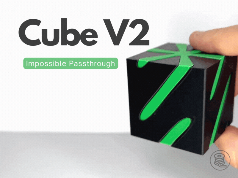 Cube V2 Impossible Passthrough: Đồ chơi in 3D xoay cực độc đáo - Thumbnail 1