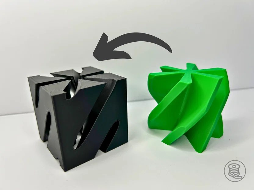 Cube V2 Impossible Passthrough: Đồ chơi in 3D xoay cực độc đáo - Image 2