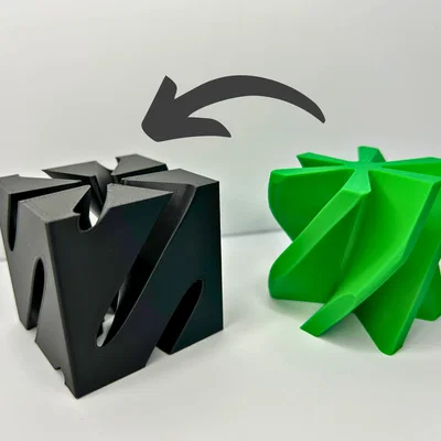 Cube V2 Impossible Passthrough: Đồ chơi in 3D xoay cực độc đáo
