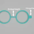Gọng kính fursuit tuỳ biến – kiểu tròn (Round style) - Thumbnail 5