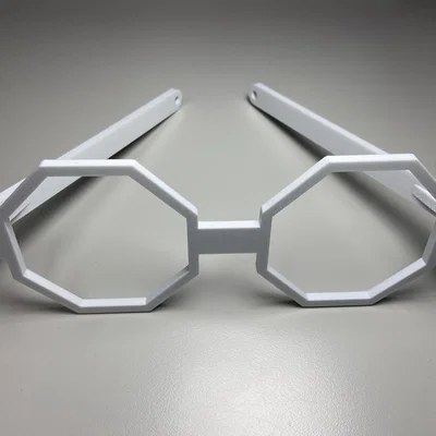 Gọng kính fursuit tuỳ biến kiểu bát giác (Octagonal)