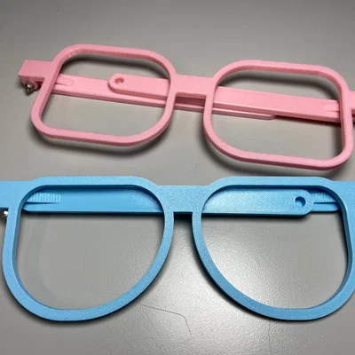 Gọng kính fursuit tuỳ biến – kiểu chữ nhật