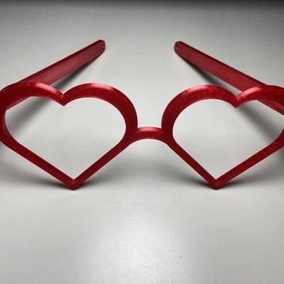 Kính fursuit tuỳ biến: Khung kính hình trái tim