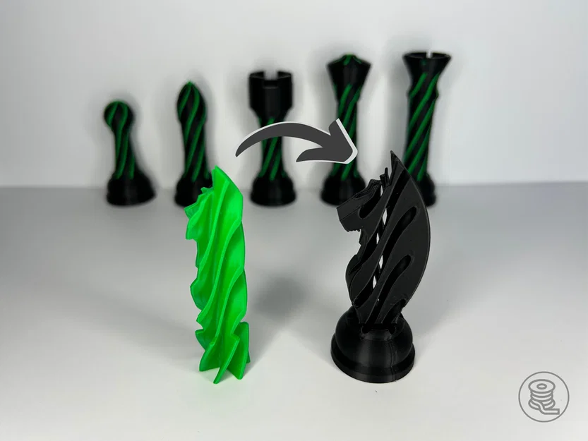 Quân cờ Hiệp sĩ V2 3D - Thiết kế Impossible Passthrough độc đáo - Image 2