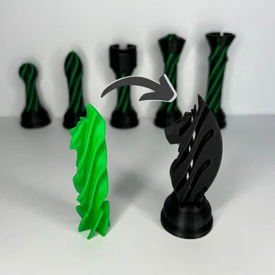 Quân cờ Hiệp sĩ V2 3D - Thiết kế Impossible Passthrough độc đáo