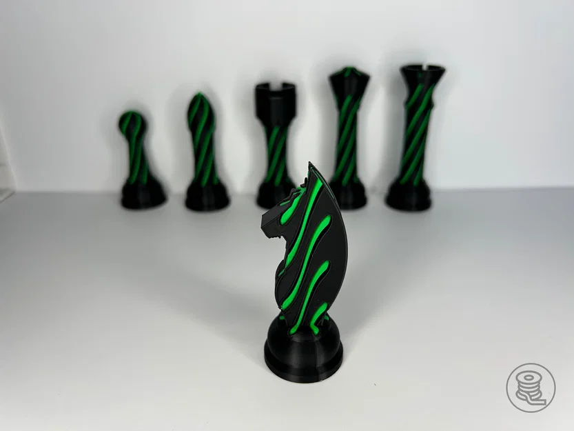 Quân cờ Hiệp sĩ V2 3D - Thiết kế Impossible Passthrough độc đáo - Image 3