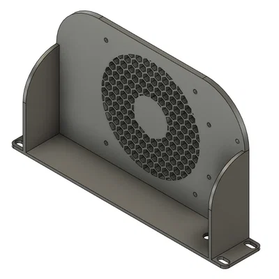 Ngàm gắn quạt 120 mm cho rack 10 inch