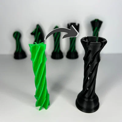 Mô hình quân Vua V2 (King V2) - Đồ chơi in 3D xoắn ốc độc đáo