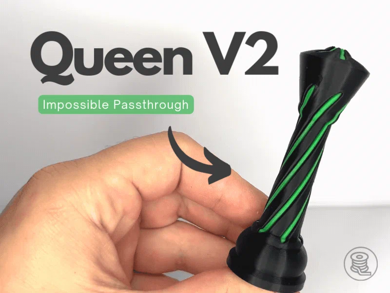 Quân cờ Hậu V2 - Mô hình 3D Impossible Passthrough độc đáo - Image 1