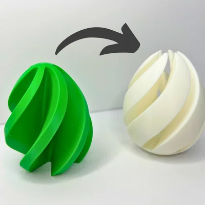 Egg V2 Impossible Passthrough - Đồ chơi Fidget xoắn ốc 3D độc đáo