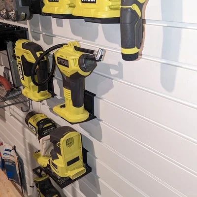 Bộ giá treo máy cầm tay & pin Ryobi 18V cho Slatwall