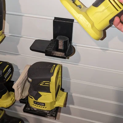 Bộ giá treo máy cầm tay & pin Ryobi 18V cho Slatwall