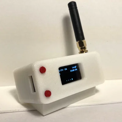 Vỏ hộp 3D bảo vệ Heltec LoRa V3 kèm ngăn pin 18650 siêu gọn