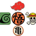 Mẫu móc khóa logo Anime 3D: One Piece, Dragon Ball, Naruto đẹp mắt - Thumbnail 1