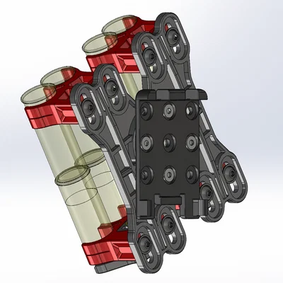 SFAv2 3x4 Shell Caddy 12ga Quad Load 3 Gun