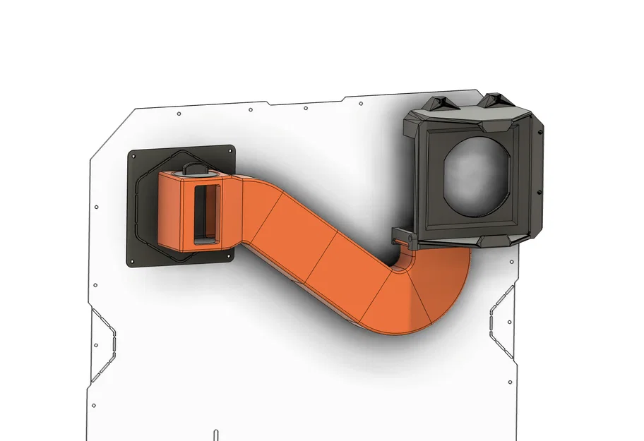 Hệ thống lọc nâng cao: Adjustable Exhaust (v1 & v2) cho Original Prusa Enclosure - Image 3