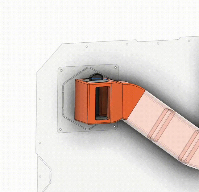 Hệ thống lọc nâng cao: Adjustable Exhaust (v1 & v2) cho Original Prusa Enclosure - Image 4