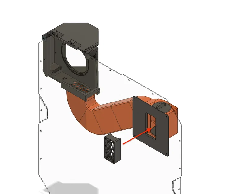 Hệ thống lọc nâng cao: Adjustable Exhaust (v1 & v2) cho Original Prusa Enclosure - Image 5