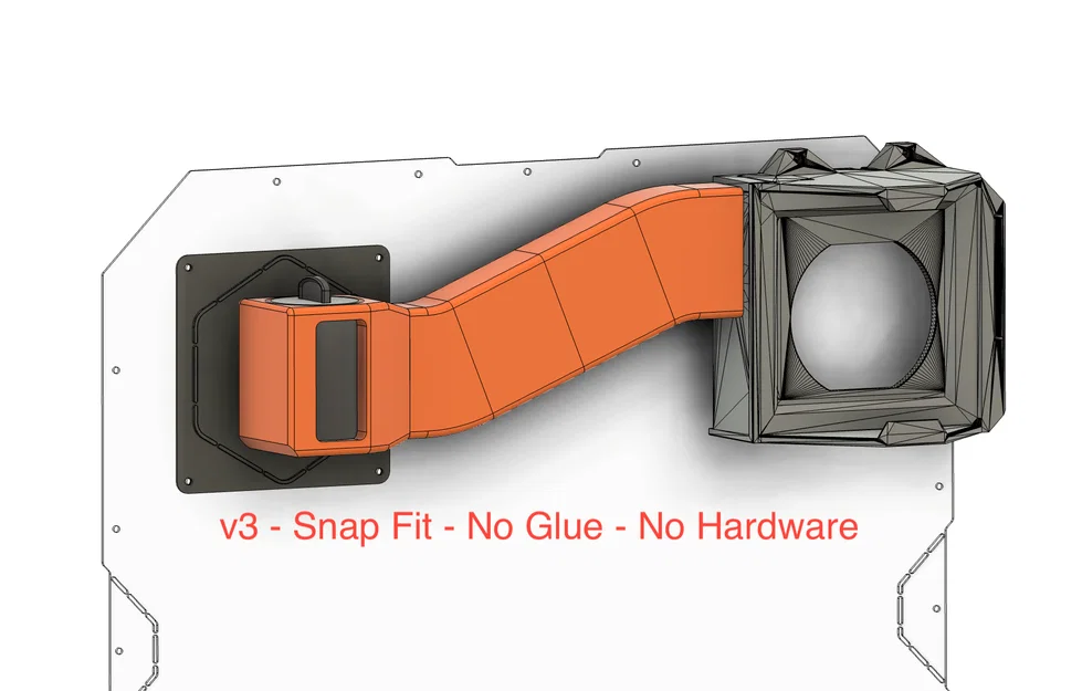 Hệ thống lọc nâng cao: Ống xả chỉnh hướng (v3) cho Original Prusa Enclosure - Image 1