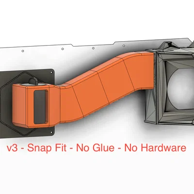 Hệ thống lọc nâng cao: Ống xả chỉnh hướng (v3) cho Original Prusa Enclosure