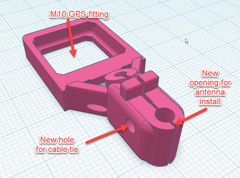 Cinebot30: Giá đỡ GPS & Antenna cho M8.2 và M10 - Image 3
