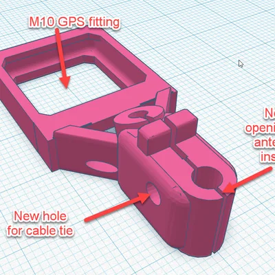 Cinebot30: Giá đỡ GPS & Antenna cho M8.2 và M10