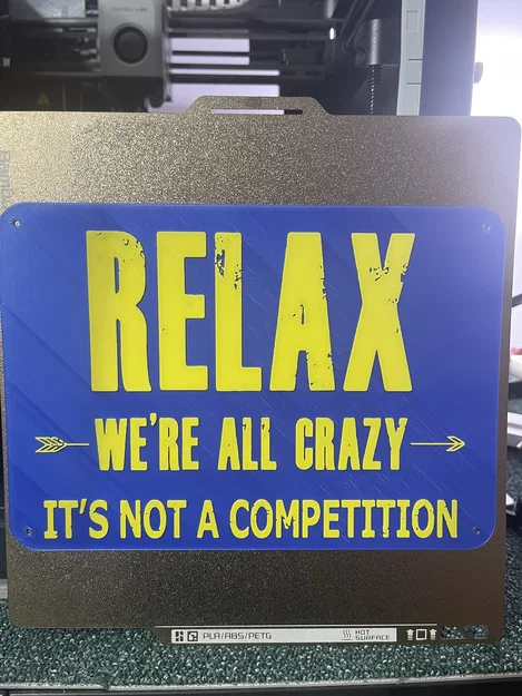 Bảng chữ “Relax” hài hước - Image 2