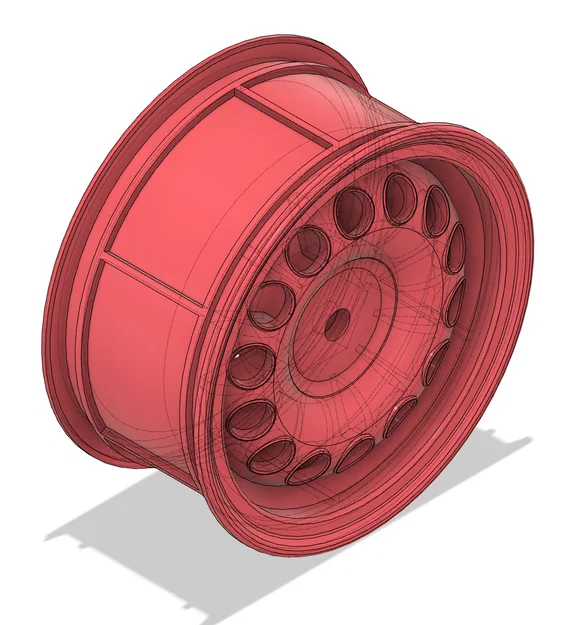 Mâm RC 1/10 Alfa GTA 46x26mm 12mm HEX (2 offset) - Image 2