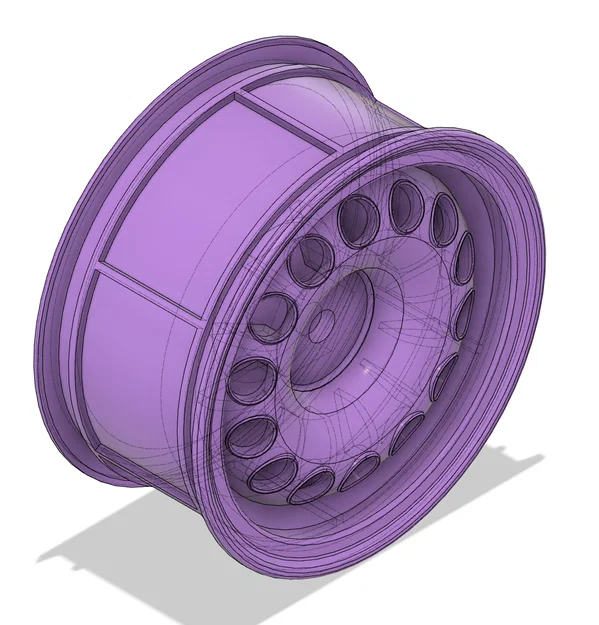 Mâm RC 1/10 Alfa GTA 46x26mm 12mm HEX (2 offset) - Image 3