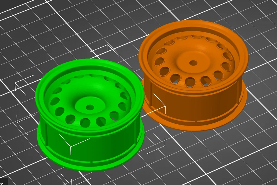 Mâm RC 1/10 Alfa GTA 46x26mm 12mm HEX (2 offset) - Image 4