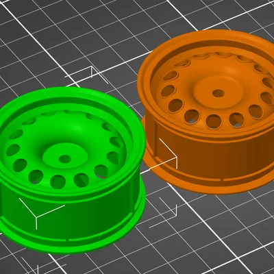 Mâm RC 1/10 Alfa GTA 46x26mm 12mm HEX (2 offset)