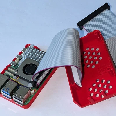 Vỏ Raspberry Pi 5 + Active Cooler dạng snap-fit, không cần vít