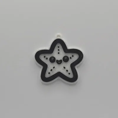 Móc khóa hình sao biển (Cute Starfish Keychain) đáng yêu dễ in 3D