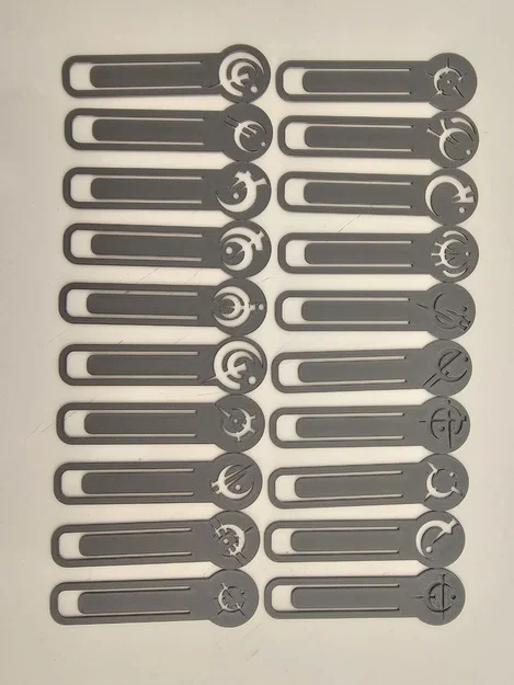 Bookmark Mistborn Steel Alphabet (Bộ 20 mẫu) - Image 1