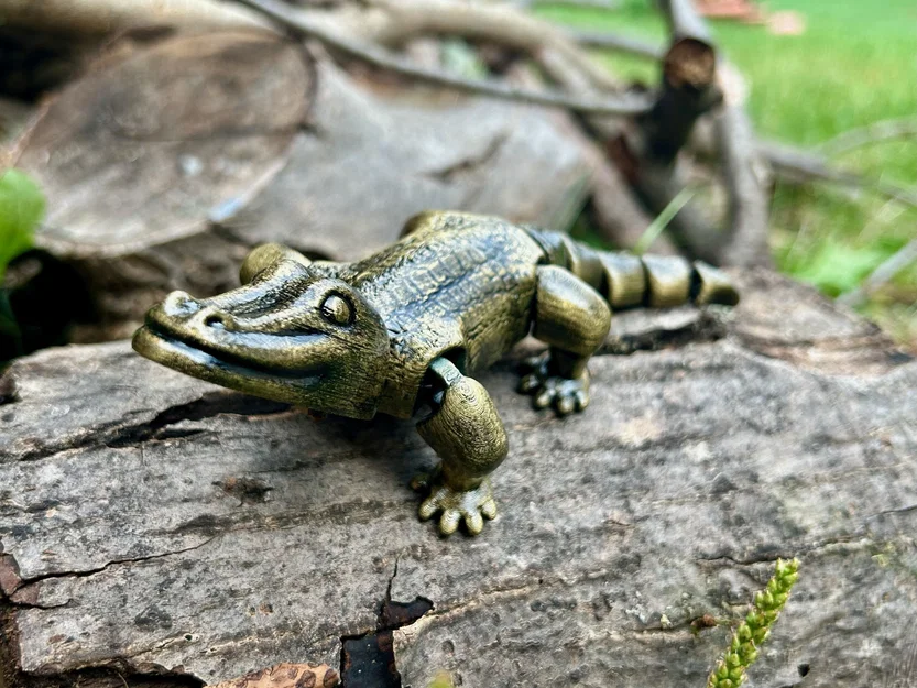 Mô hình cá sấu 3D khớp nối linh hoạt (Flexi Crocodile) cực thú vị - Image 1