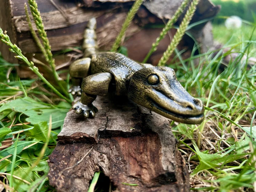 Mô hình cá sấu 3D khớp nối linh hoạt (Flexi Crocodile) cực thú vị - Image 2