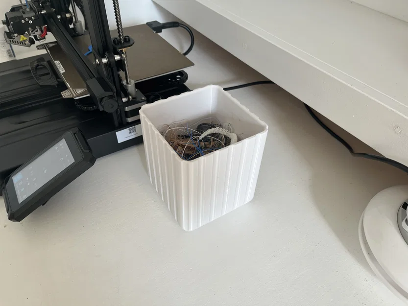 Thùng rác để bàn mini 3D in - Tiện ích gọn gàng cho góc máy in - Image 2