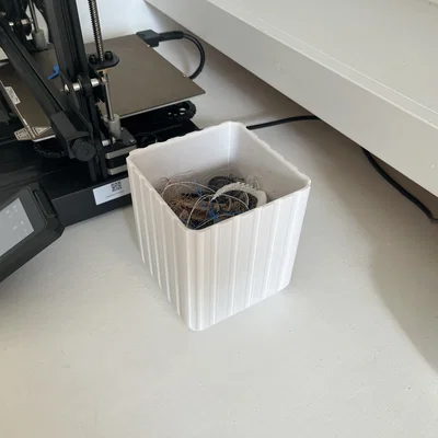 Thùng rác để bàn mini 3D in - Tiện ích gọn gàng cho góc máy in