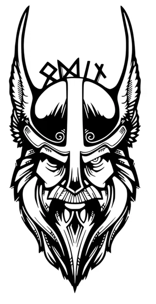 Mô hình trang trí tường thần Odin độc đáo cho không gian sống - Image 1