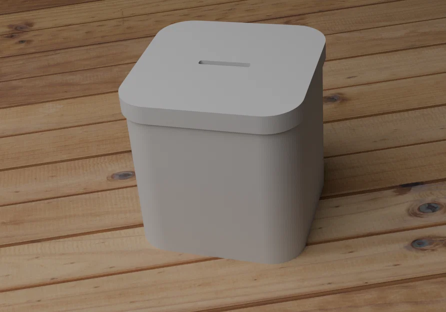 Hộp đựng tiền tiết kiệm 3D (Modern Money Box) phong cách tối giản - Image 1