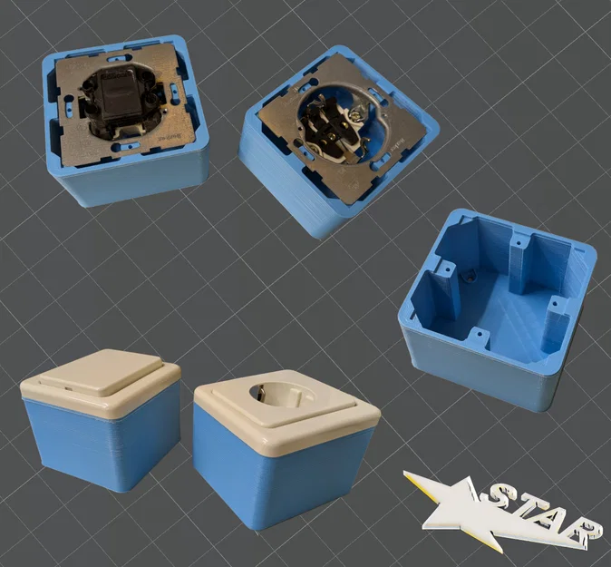 Vỏ/hộp cho ổ cắm & công tắc Berker (socket housing) - Image 1