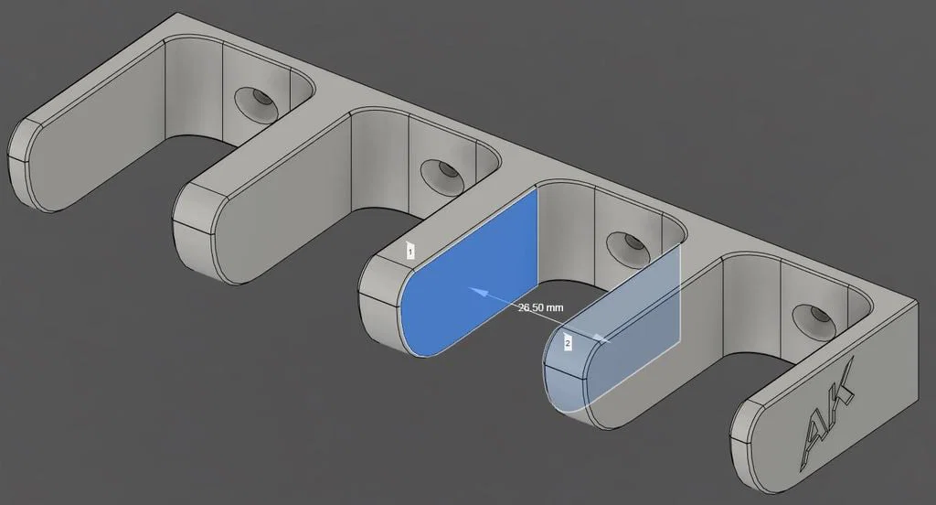 Giá treo băng đạn Airsoft AK gắn tường 4x - Image 5